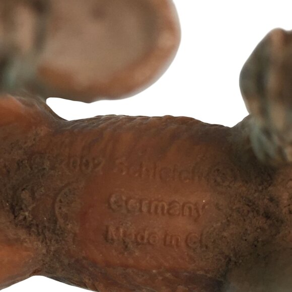 Schleich Horse Figures Brown Clydesdale Foal & White w/Yellow Mane Lot of 2 - Picture 7 of 8